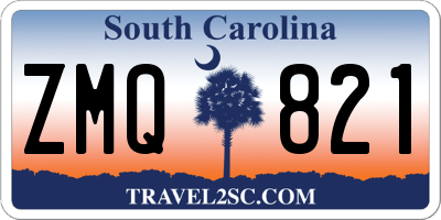 SC license plate ZMQ821