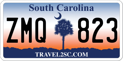SC license plate ZMQ823