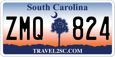 SC license plate ZMQ824