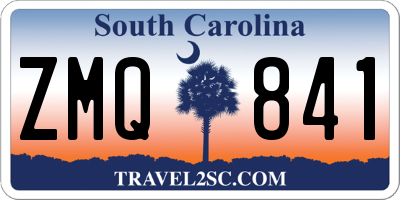 SC license plate ZMQ841