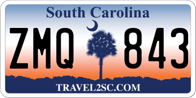 SC license plate ZMQ843