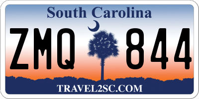 SC license plate ZMQ844
