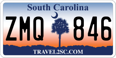 SC license plate ZMQ846