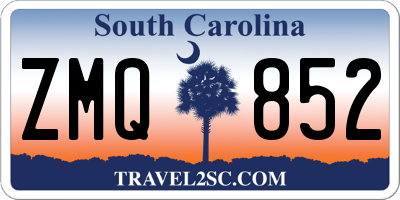 SC license plate ZMQ852