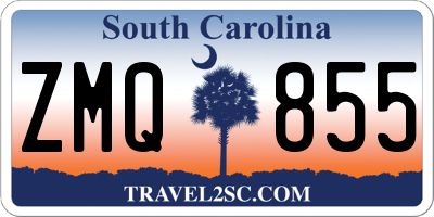 SC license plate ZMQ855