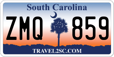 SC license plate ZMQ859