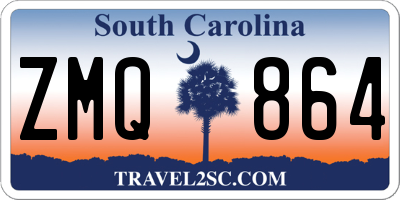 SC license plate ZMQ864