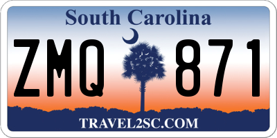 SC license plate ZMQ871