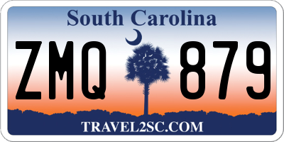 SC license plate ZMQ879