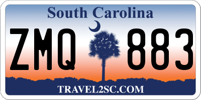 SC license plate ZMQ883