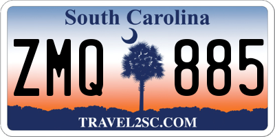 SC license plate ZMQ885