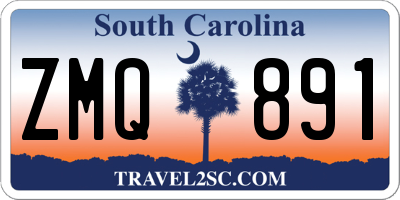 SC license plate ZMQ891