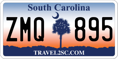 SC license plate ZMQ895