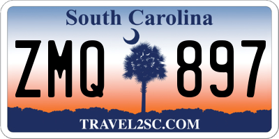 SC license plate ZMQ897