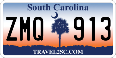SC license plate ZMQ913