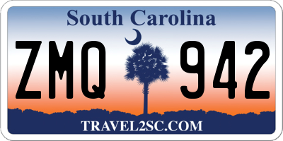 SC license plate ZMQ942
