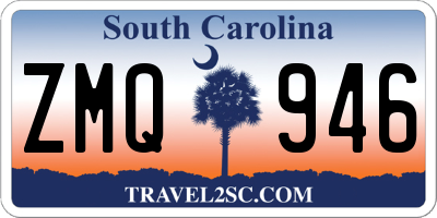 SC license plate ZMQ946