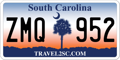 SC license plate ZMQ952