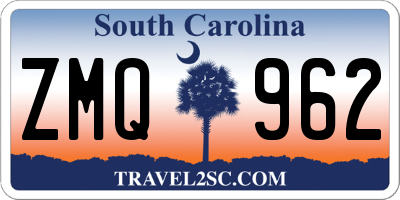 SC license plate ZMQ962