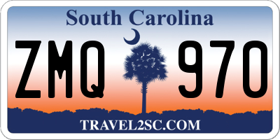 SC license plate ZMQ970