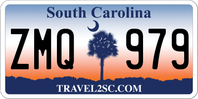 SC license plate ZMQ979
