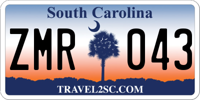 SC license plate ZMR043