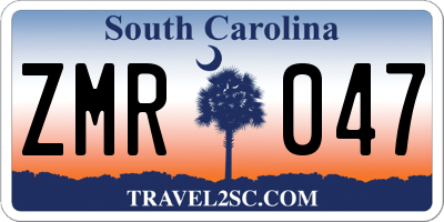 SC license plate ZMR047