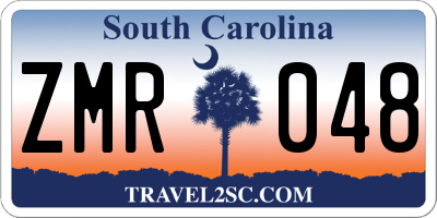 SC license plate ZMR048