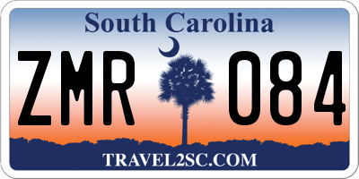 SC license plate ZMR084