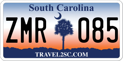 SC license plate ZMR085