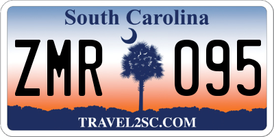 SC license plate ZMR095