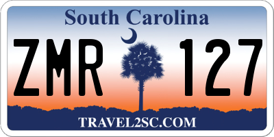 SC license plate ZMR127