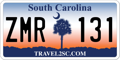 SC license plate ZMR131