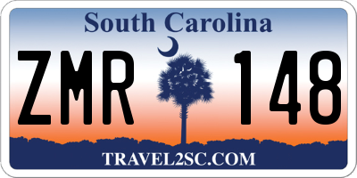 SC license plate ZMR148