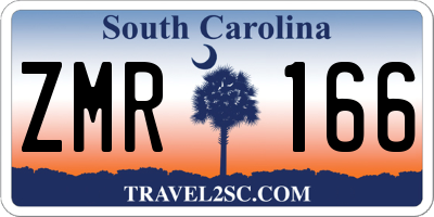 SC license plate ZMR166