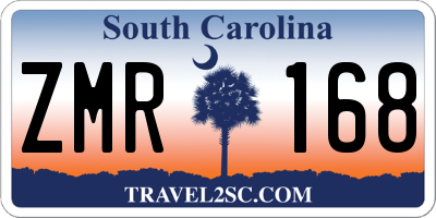 SC license plate ZMR168