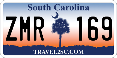 SC license plate ZMR169