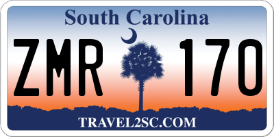 SC license plate ZMR170