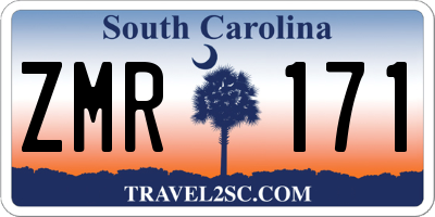 SC license plate ZMR171