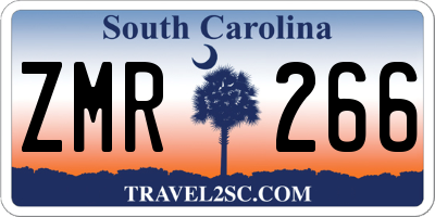SC license plate ZMR266