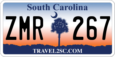 SC license plate ZMR267