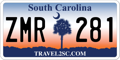 SC license plate ZMR281