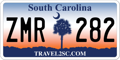 SC license plate ZMR282