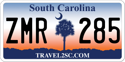 SC license plate ZMR285