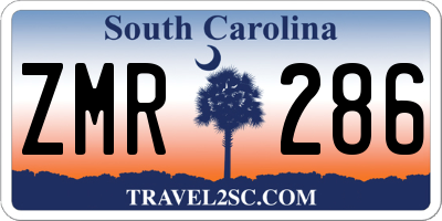 SC license plate ZMR286