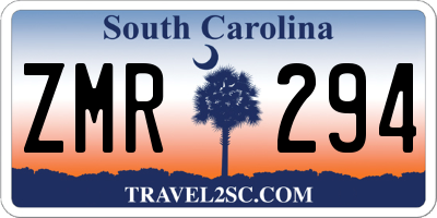 SC license plate ZMR294