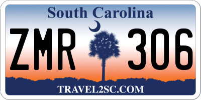 SC license plate ZMR306