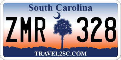 SC license plate ZMR328