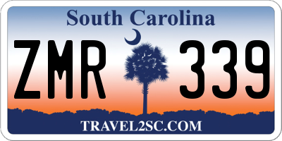 SC license plate ZMR339