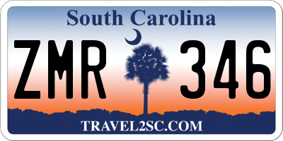 SC license plate ZMR346